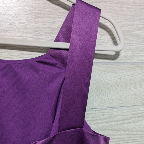 Cocktail Pleated Satin Dress - Picture 5 of 5